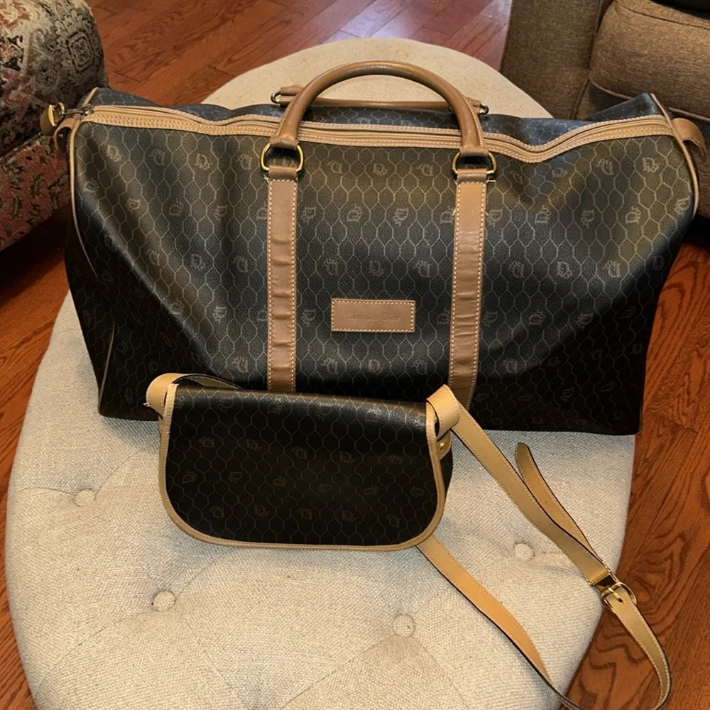 Christian Dior Honeycomb Boston & Shoulder/Crossbody bags 💯 % AUTHENTIC - Picture 3 of 17